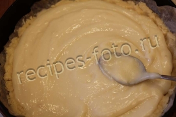Шведский яблочный торт с заварным кремом
