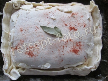 Слоеный пирог с тыквой и мясом