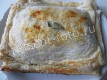 Слоеный пирог с тыквой и мясом