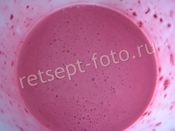 Сметанное желе со смородиной