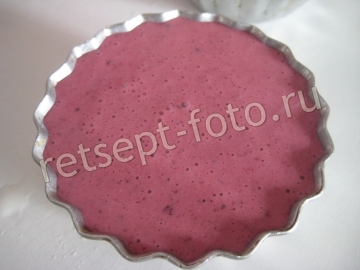 Сметанное желе со смородиной