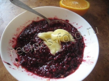 Сорбет из смородины и апельсина без молока