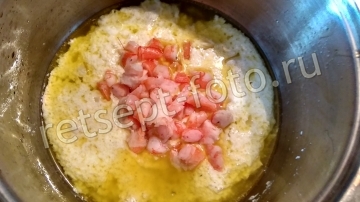 Спагетти с фрикадельками и креветочным соусом
