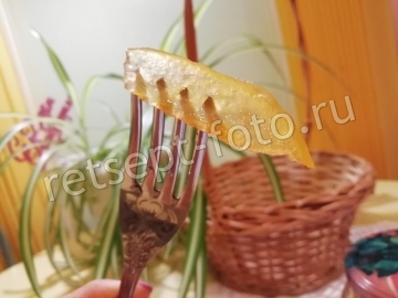 Стеклянное варенье из яблок