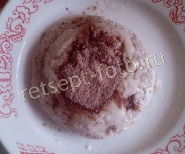 Суфле из белков с какао без желатина в микроволновке