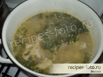 Суп гороховый с курицей