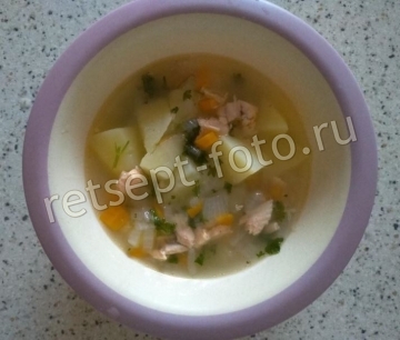 Суп из хребта лосося для детей до 1 года