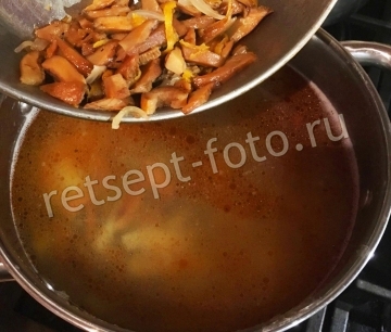 Суп из рыжиков