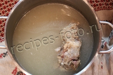 Суп-пюре из кабачков с мясом