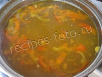 Суп с кукурузой и яйцом