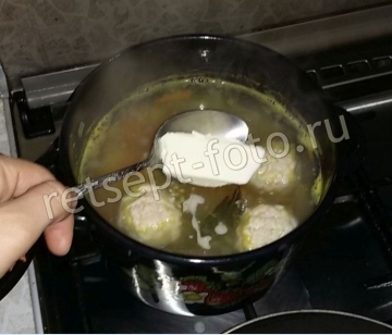 Суп с куриными фрикадельками и пшеном для детей 1 год
