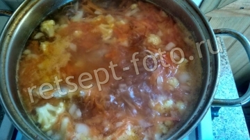 Суп с курицей и цветной капустой