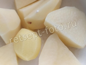 Суп с сухими грибами и картофелем