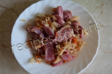 Свинина с картошкой и капустой в мультиварке