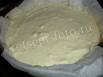 Сырник с маком и вишней на песочном тесте