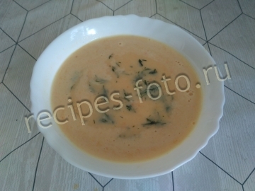 Сырный суп-пюре с курицей и картофелем