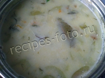 Сырный суп с кукурузой и плавленым сыром