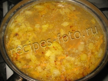 Сырный суп с курицей и плавленым сыром
