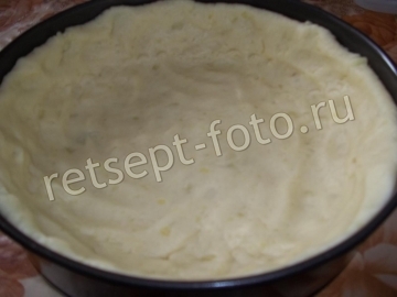 Сытный картофельный пирог с фаршем