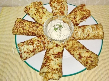 Тонкие блины из кабачков с сыром на молоке