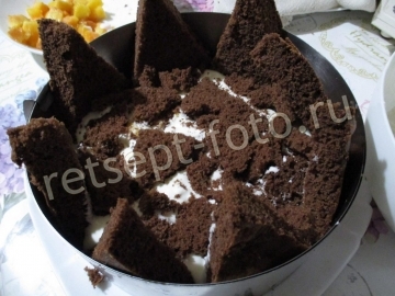 Торт "Килиманджаро" с персиками