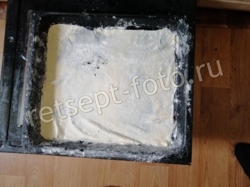 Торт "Наполеон" на воде с уксусом и с заварным кремом