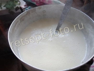 Торт "Наполеон" на воде с уксусом и с заварным кремом