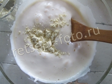 Торт из кукурузной муки с творожным кремом