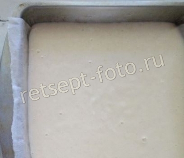 Торт из манной крупы с творожным кремом и вареньем