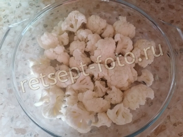 Цветная капуста с сыром и яйцом для детей от 2-х лет