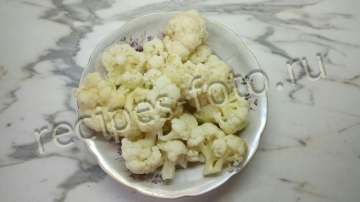 Цветная капуста в духовке с сыром и со сливками