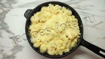 Цветная капуста в духовке с сыром и со сливками