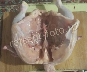 Цыпленок с чесноком на сковороде