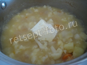 Тушеная картошка с цветной капустой
