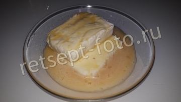 Творожная запеканка с консервированными персиками