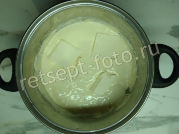 Творожная заварная пасха "Царская" с цукатами и желтками