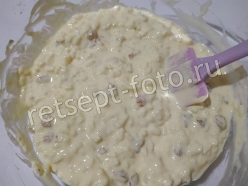 Творожно-рисовая запеканка с изюмом без сахара для детей 2 года