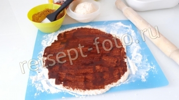 Творожные булочки с какао и корицей
