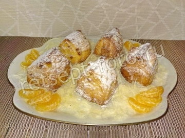 Творожные кексы с изюмом, вишней и клюквой