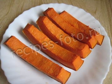Тыква запеченная в духовке кусочками