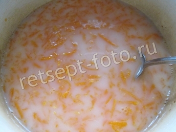 Тыквенная каша с пшеном и рисом на молоке