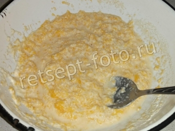 Тыквенный манник с сиропом