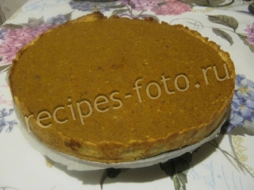 Тыквенный пирог с кокосовой стружкой