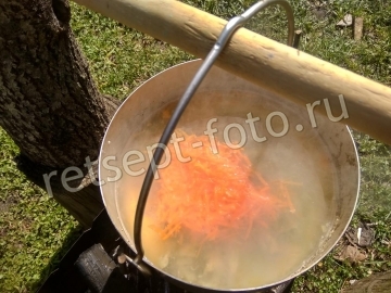 Уха из бычков на костре