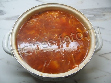 Украинский борщ с курицей
