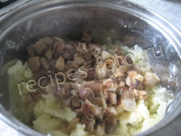Вареники с картошкой и грибами. Тесто на воде