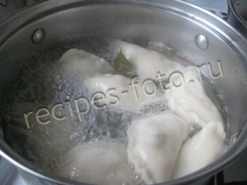 Вареники с картошкой и грибами. Тесто на воде
