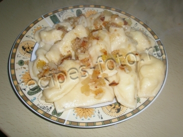 Вареники с творогом и картошкой на молоке