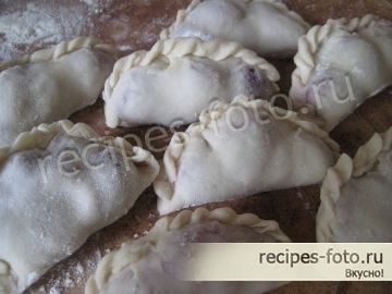 Вареники с вишней (постные)