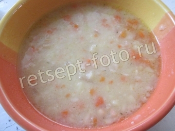 Вегетарианский суп-пюре из фасоли без мяса